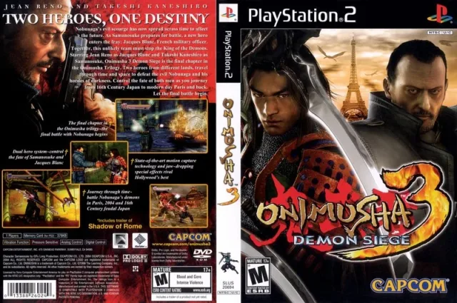 Onimusha 3 - Demon Siege PS2 cover