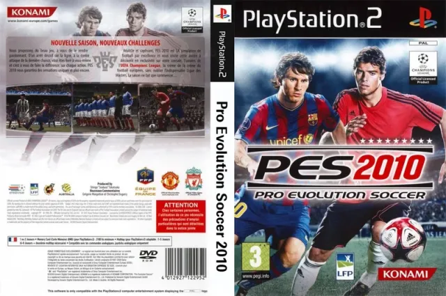 PES 2010 - Pro Evolution Soccer PS2 cover