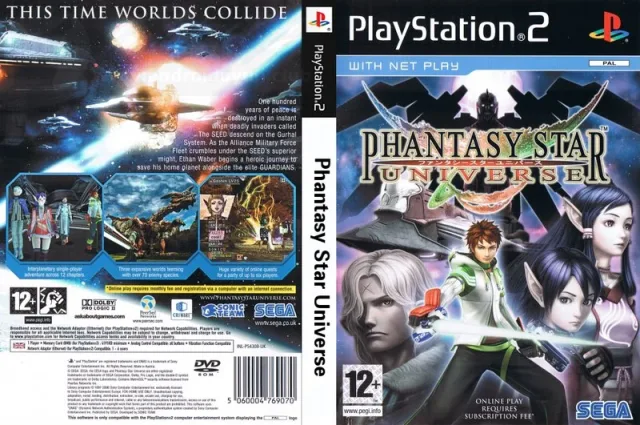 Phantasy Star Universe PS2 cover