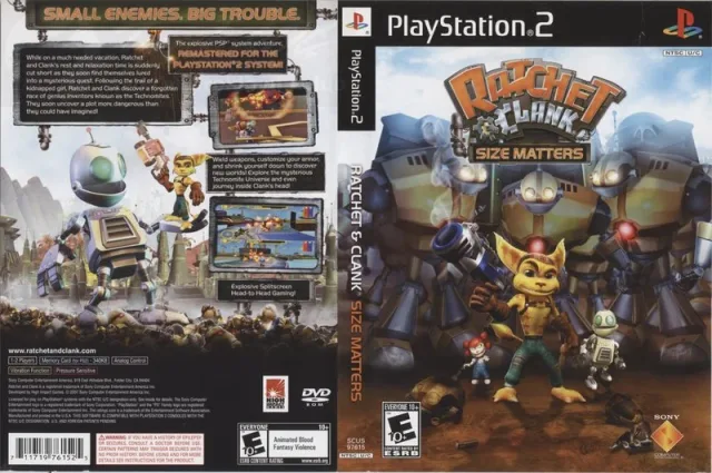 Ratchet & Clank - Size Matters PS2 cover