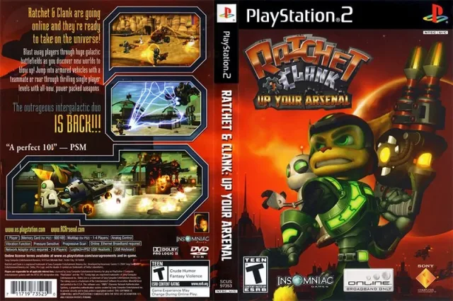 Ratchet & Clank - Up Your Arsenal PS2 cover