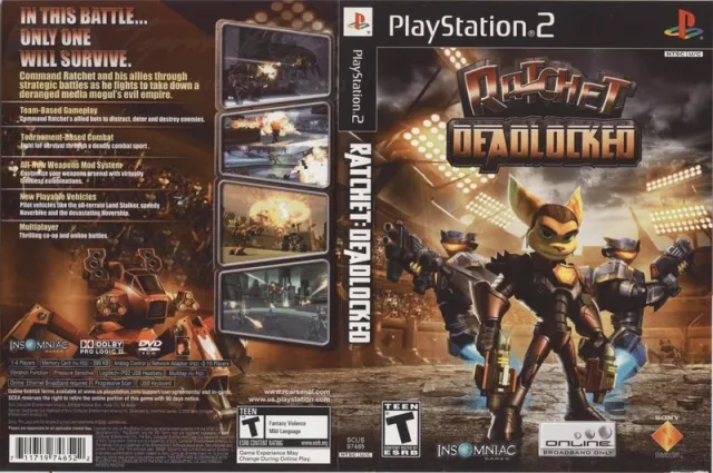 Ratchet - Deadlocked PS2 cover