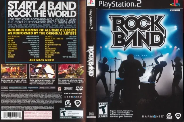 Rock Band PS2 cover