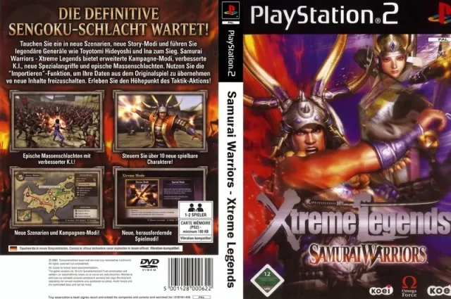 Samurai Warriors - Xtreme Legends PS2 cover