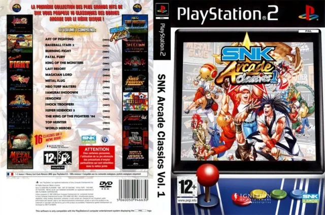 SNK Arcade Classics Vol. 1 PS2 cover