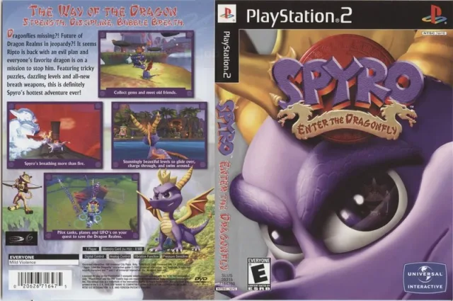 Spyro - Enter the Dragonfly PS2 cover