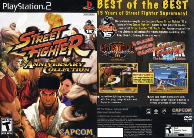 Street Fighter Anniversary Collection PS2 cover
