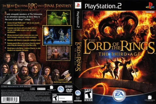 The Lord of the Rings - The Third Age PS2 cover