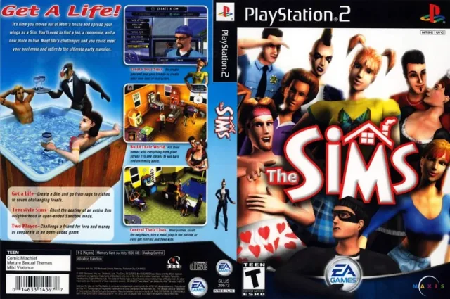 The Sims PS2 cover
