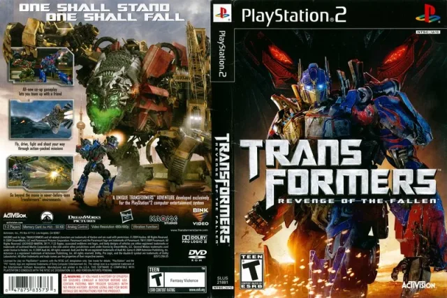 Transformers - Revenge of the Fallen PS2 cover