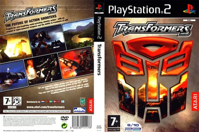 Transformers PS2 cover