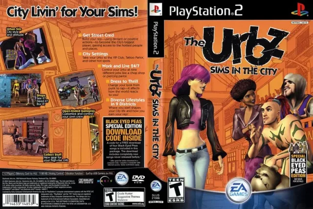 Urbzthesimsinthecity PS2 cover