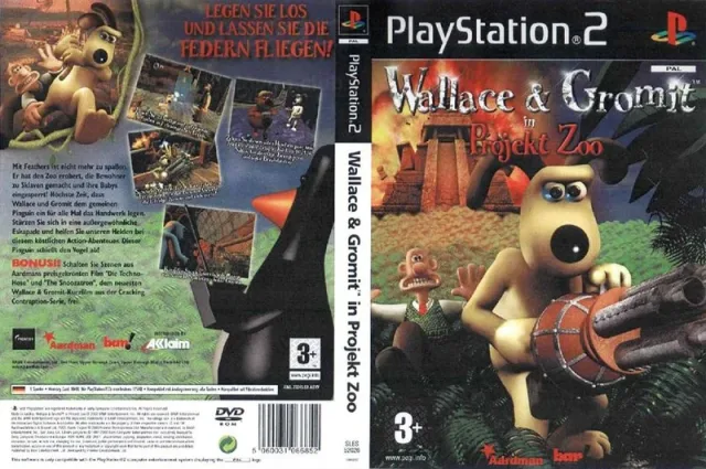 Wallace & Gromit in Project Zoo PS2 cover