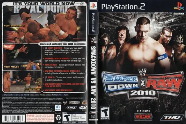 WWE SmackDown vs. Raw 2010 PS2 cover