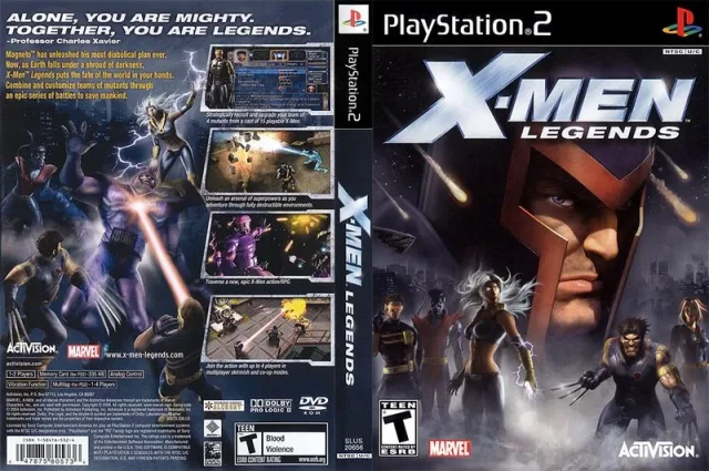 X-Men Legends PS2 cover